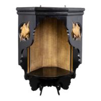 Aesthetic Movement Ebonized and Gilded Corner Wall Shelf c.1880 - Thumbnail 2
