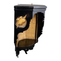Aesthetic Movement Ebonized and Gilded Corner Wall Shelf c.1880 - Thumbnail 3