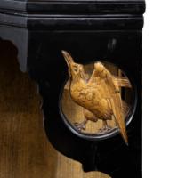 Aesthetic Movement Ebonized and Gilded Corner Wall Shelf c.1880 - Thumbnail 6