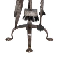 Arts & Crafts Cotswold School Steel Fire Tools on Original Stand c.1910 - Thumbnail 10