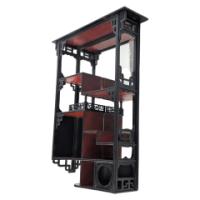 Heals & Son – Anglo-Japanese Oak Wall Shelf with Fretwork, Aesthetic Movement