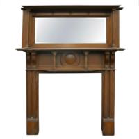 Shapland & Petter – Arts and Crafts Oak Fire Surround with Five Hearts