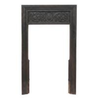 A Late Victorian Fireplace with Stylized Floral Details to the Top