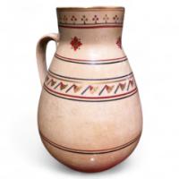 Gothic Revival Hand Painted Water Jug c.1900