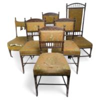 Thomas Edward Collcutt, Collinson & Lock a Six-Piece Rosewood Drawing Room Suite - Thumbnail 1