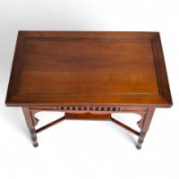 Liberty & Co – Anglo-Moorish Arts and Crafts Walnut Fold-Over Games Table - Thumbnail 11