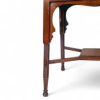 Liberty & Co – Anglo-Moorish Arts and Crafts Walnut Fold-Over Games Table - Thumbnail 21