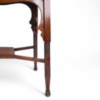 Liberty & Co – Anglo-Moorish Arts and Crafts Walnut Fold-Over Games Table - Thumbnail 20