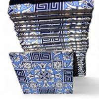Dr Christopher Dresser for Minton – Rare 8" Blue Enamelled Tiles, Set of 22