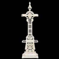 Falkirk, Style of Dr. C. Dresser, Aesthetic Movement Painted Cast Iron Stick Stand