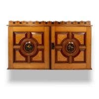 An Aesthetic Movement Ash & Fiddle Back Wall Cabinet - Thumbnail 1
