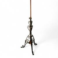Birmingham Guild of Handicraft. A Brass & Iron Standard Lamp