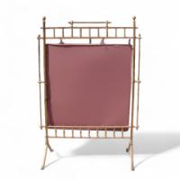 A Good Quality Aesthetic Movement Brass Fire Screen