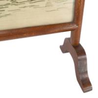 Anglo-Japanese Oak Firescreen with Torii Gate and River Scene c.1885 - Thumbnail 12