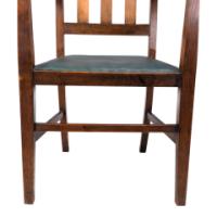 Liberty and Co, Attributed – Arts and Crafts Oak Armchair with Inlaid Crown - Thumbnail 17