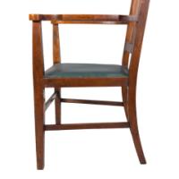 Liberty and Co, Attributed – Arts and Crafts Oak Armchair with Inlaid Crown - Thumbnail 19