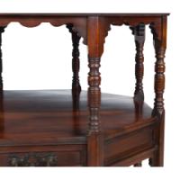 C. Hindley and Sons – Aesthetic Movement Walnut Octagonal Side Table - Thumbnail 15