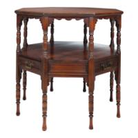 C. Hindley and Sons – Aesthetic Movement Walnut Octagonal Side Table - Thumbnail 7