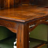 Waring and Gillow – Arts and Crafts Bow Fronted Inlaid Display Cabinet - Thumbnail 10