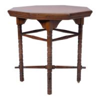 Bruce Talbert for Gillows – Aesthetic Movement Walnut Octagonal Table - Thumbnail 2