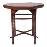 Bruce Talbert for Gillows – Aesthetic Movement Walnut Octagonal Table - Thumbnail 3