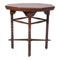 Bruce Talbert for Gillows – Aesthetic Movement Walnut Octagonal Table - Thumbnail 5