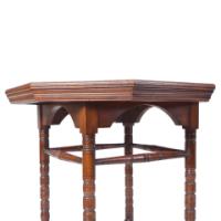 Bruce Talbert for Gillows – Aesthetic Movement Walnut Octagonal Table - Thumbnail 8