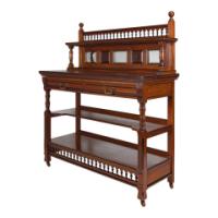 W. Walker and Sons – Pair of Aesthetic Movement Walnut Serving Buffets - Thumbnail 25