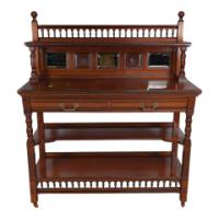 W. Walker and Sons – Pair of Aesthetic Movement Walnut Serving Buffets - Thumbnail 28