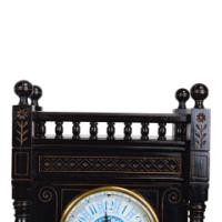 Bruce Talbert for Gillow and Co. – Aesthetic Movement Ebonised Mantel Clock - Thumbnail 4