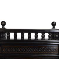 Bruce Talbert for Gillow and Co. – Aesthetic Movement Ebonised Mantel Clock - Thumbnail 6