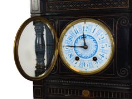 Bruce Talbert for Gillow and Co. – Aesthetic Movement Ebonised Mantel Clock - Thumbnail 10