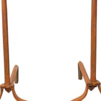 Cast Iron and Wrought Iron Fireplace Andirons with Scroll Bases, c.1885 - Thumbnail 6