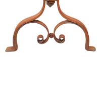 Cast Iron and Wrought Iron Fireplace Andirons with Scroll Bases, c.1885 - Thumbnail 8