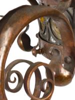 Birmingham Guild of Handicraft, Attributed – Arts and Crafts Hammered Copper Chandelier - Thumbnail 14