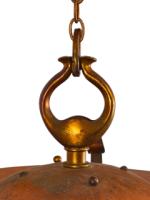 Birmingham Guild of Handicraft, Attributed – Arts and Crafts Copper Scrollwork Chandelier - Thumbnail 5