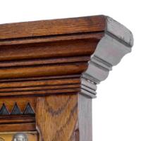 E. W. Godwin Style Of, Anglo-Japanese Oak Hallstand with Songbirds on Blossoms - Thumbnail 3