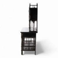 Gillow and Co. – Aesthetic Movement Side Cabinet with Painted Floral Panels - Thumbnail 6