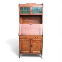 Maple & Co., an Arts and Crafts Oak Bureau Bookcase - Thumbnail 1