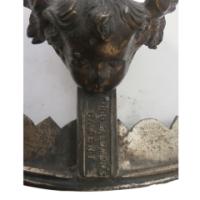 A Period Brass Light Fitting with Winged Cherubs - Thumbnail 5