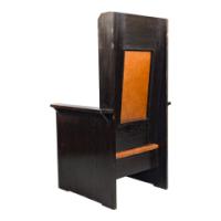 M. H. Baillie Scott – Arts and Crafts Ebonised Oak Armchair with Mother-of-Pearl Inlay - Thumbnail 7