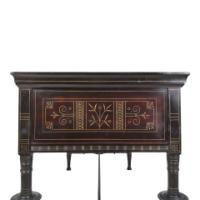 Daniel Cottier – Aesthetic Movement Painted Egyptian Revival Side Cabinet/Desk with Drawers - Thumbnail 5