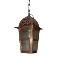Arts & Crafts Copper Hanging Lantern - Thumbnail 1