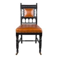 Daniel Cottier Attributed – Aesthetic Movement Ebonised Side Chair - Thumbnail 2