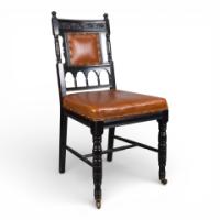 Daniel Cottier Attributed – Aesthetic Movement Ebonised Side Chair