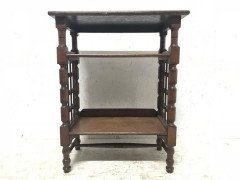 Liberty and Co. An Arts and Crafts oak music/book stand - Thumbnail 1