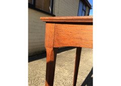 Arthur Simpson. An Arts Crafts oak side table with shaped apron - Thumbnail 5