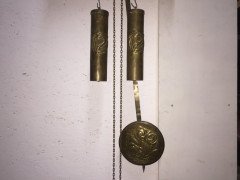 Margaret Gilmour. An exceptional and large Glasgow School brass wall clock - Thumbnail 2