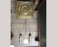 Margaret Gilmour. An exceptional and large Glasgow School brass wall clock - Thumbnail 4