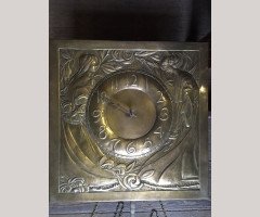 Margaret Gilmour. An exceptional and large Glasgow School brass wall clock - Thumbnail 6